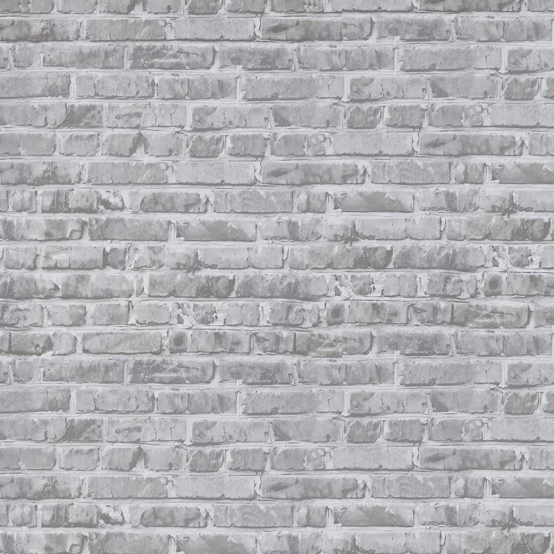 Timeet Grey Brick Wallpaper Peel and Stick Wallpaper 17.7" x 197" Self-Adhesive Film Brick Contact Paper 3D Textured Brick Wallpaper Removable Wallpaper for Room Wall Decoration - Image 1